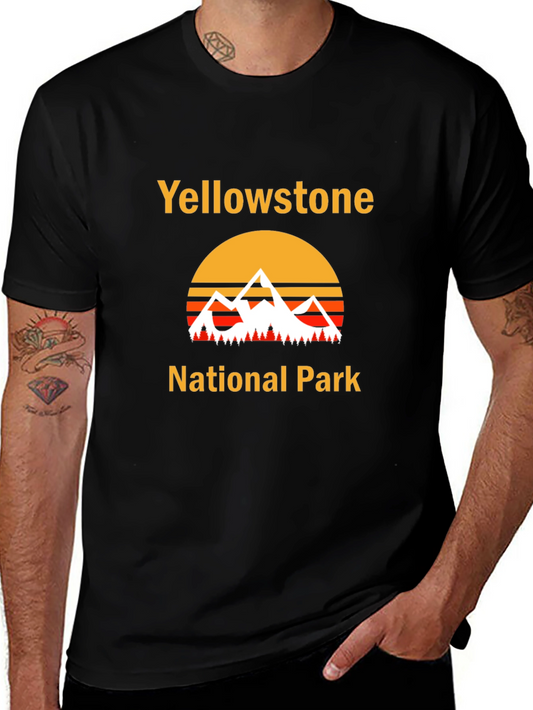 Yellowstone National Park Black T-Shirt