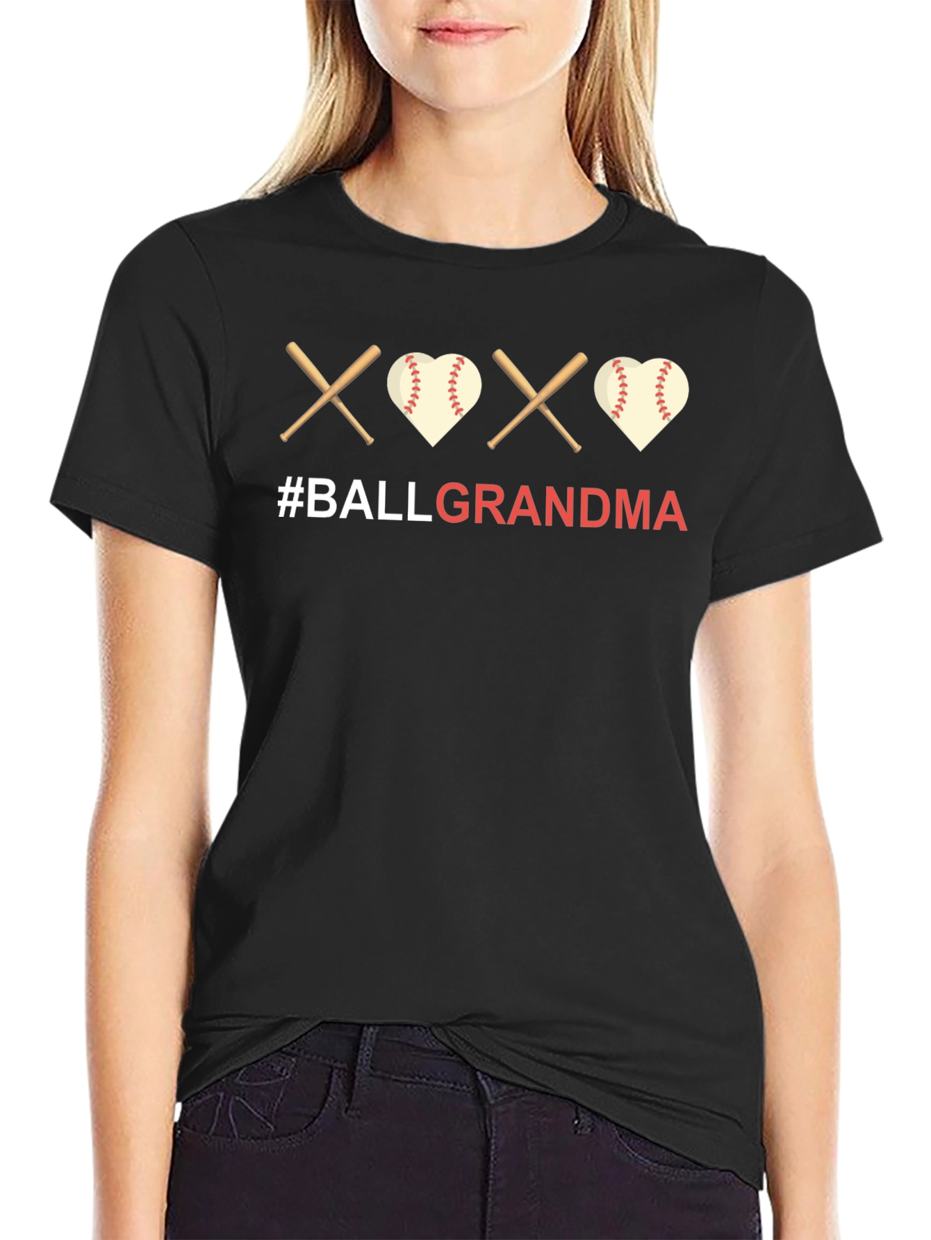 Ball Grandma T-Shirt - Baseball Lovers Tee