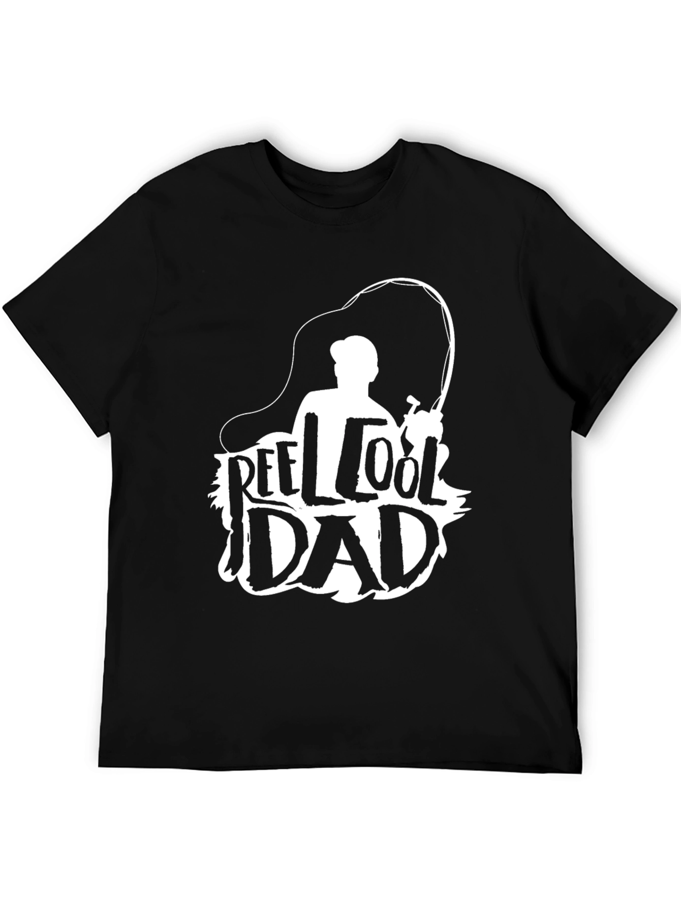 Reel Cool Dad Black T-Shirt