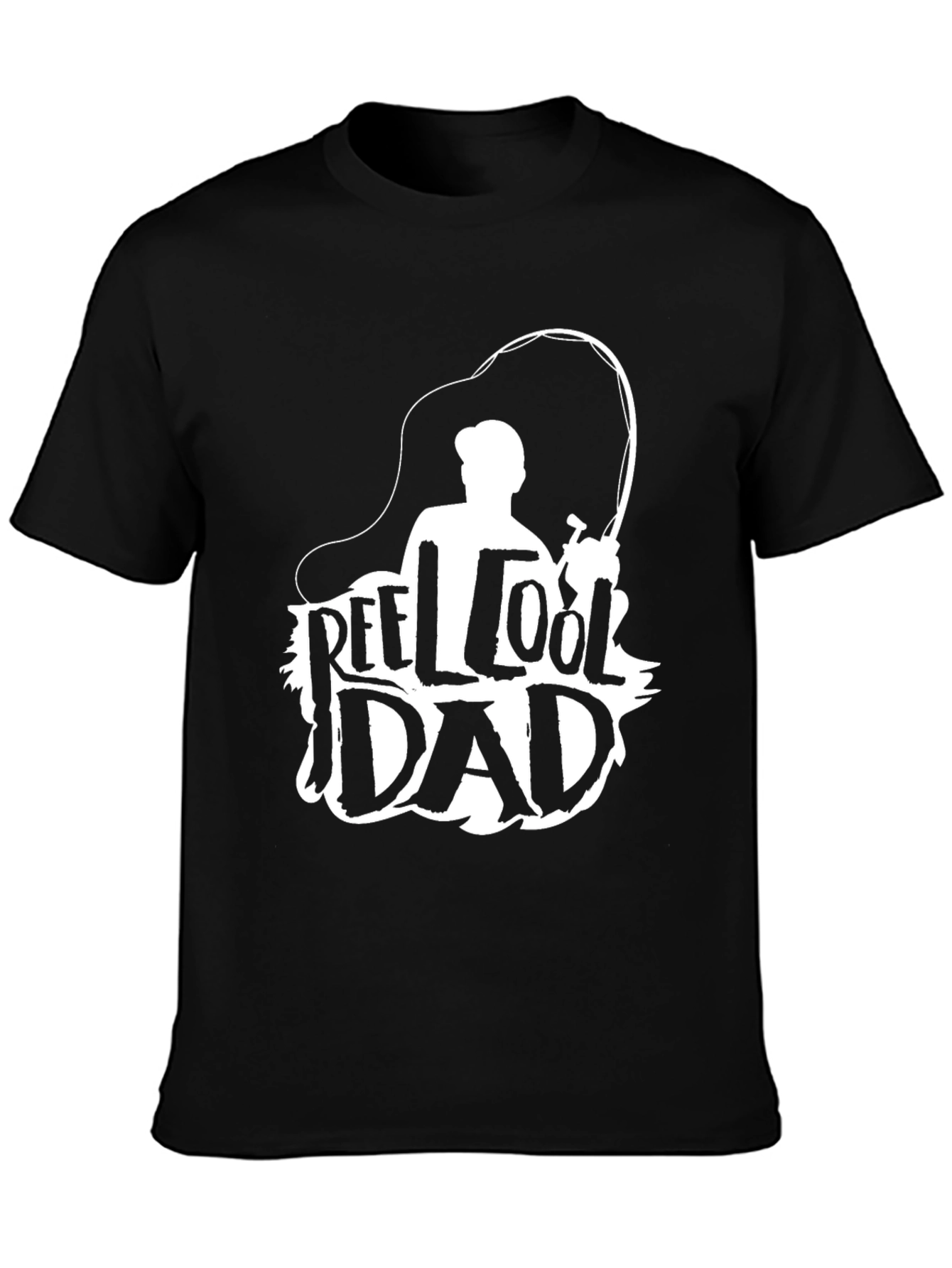 Reel Cool Dad Black T-Shirt
