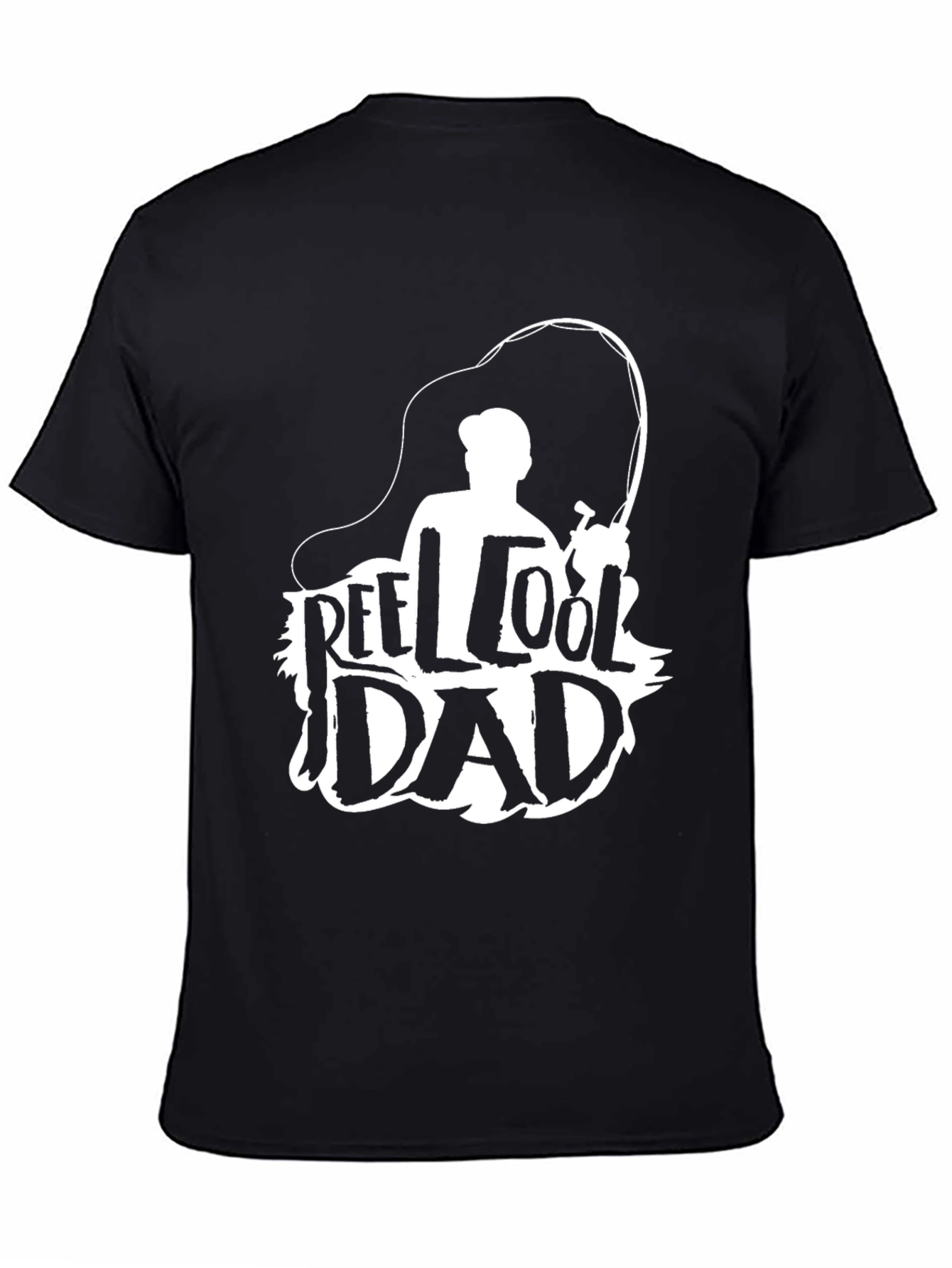 Reel Cool Dad Black T-Shirt