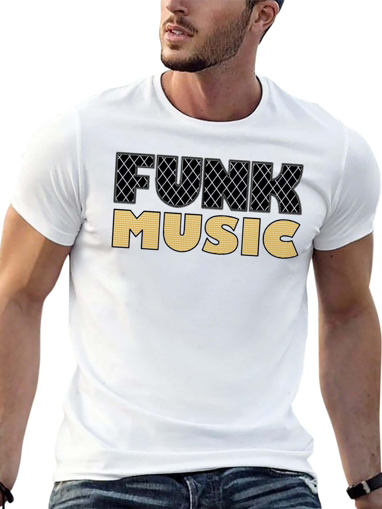 Funk Music Graphic T-Shirt - Black