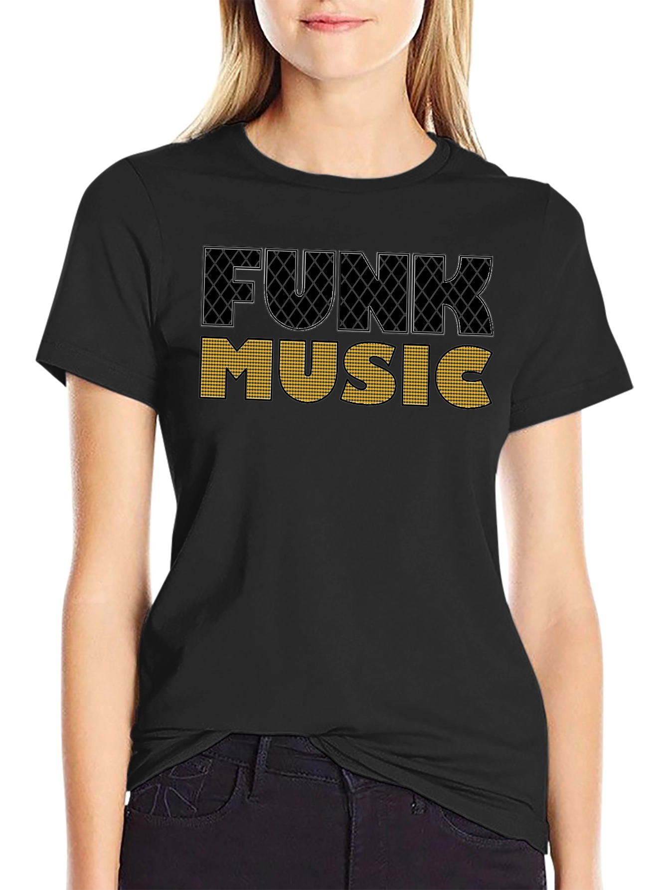 Funk Music Graphic T-Shirt - Black