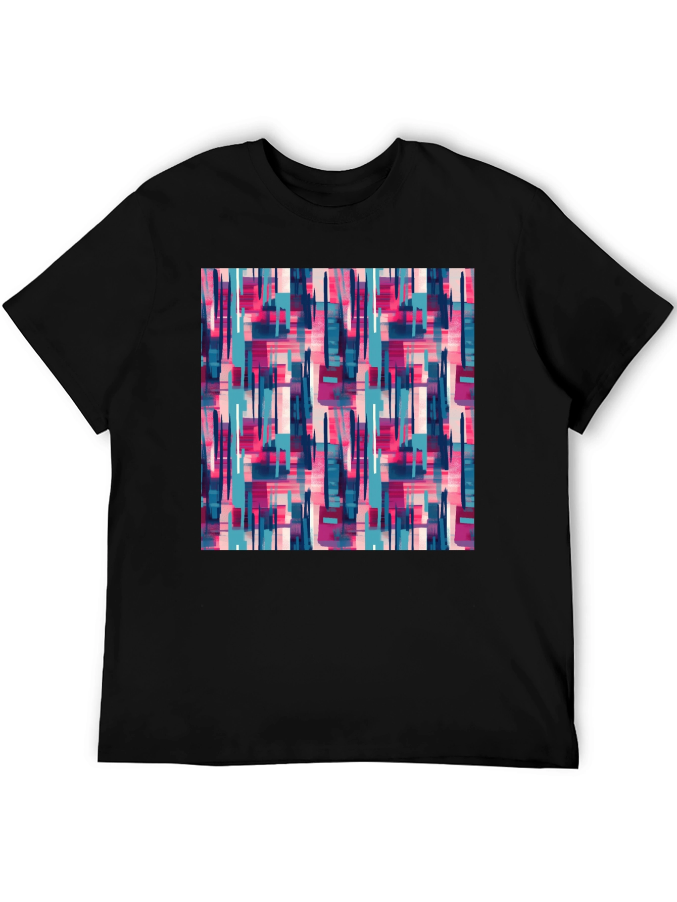 Abstract Pattern Crew Neck Tee