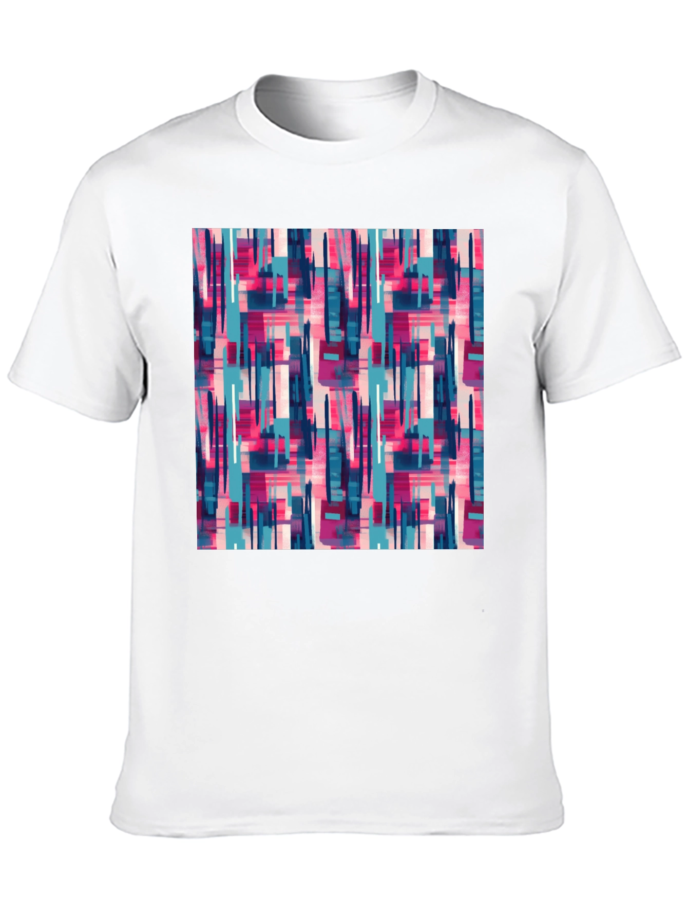 Abstract Pattern Crew Neck Tee