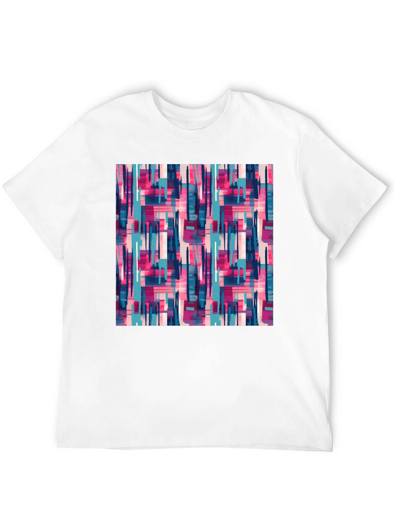 Abstract Pattern Crew Neck Tee