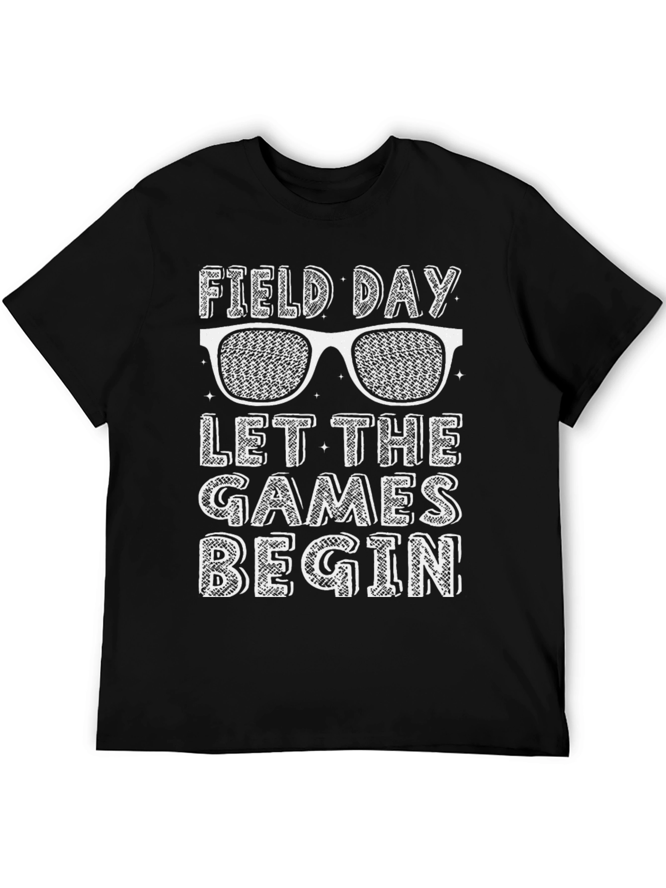 Field Day Let The Games Begin Black T-Shirt