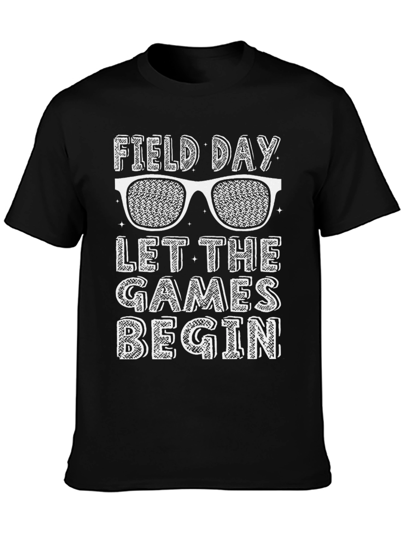 Field Day Let The Games Begin Black T-Shirt
