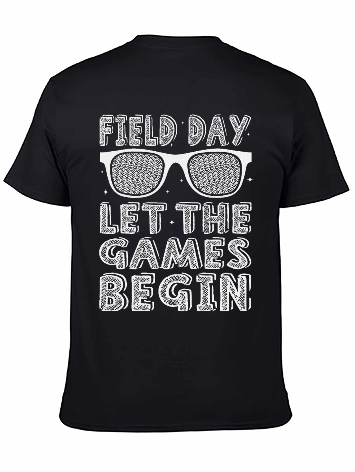 Field Day Let The Games Begin Black T-Shirt