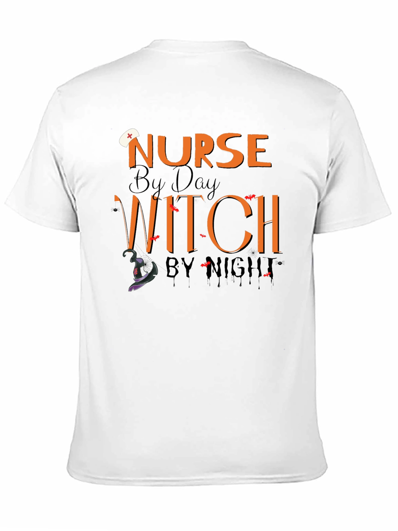 Nurse by Day Witch by Night Halloween T-Shirt
