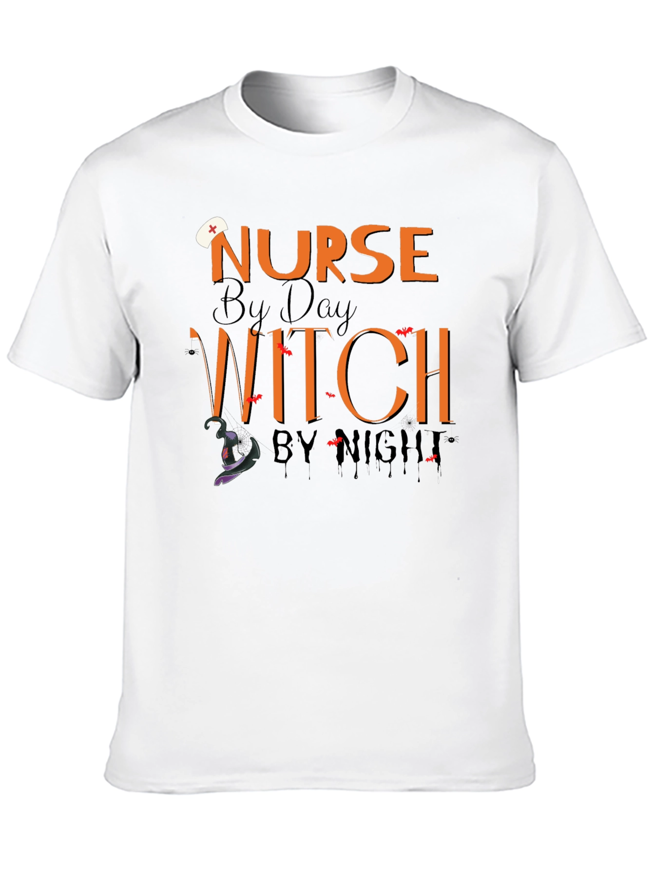 Nurse by Day Witch by Night Halloween T-Shirt