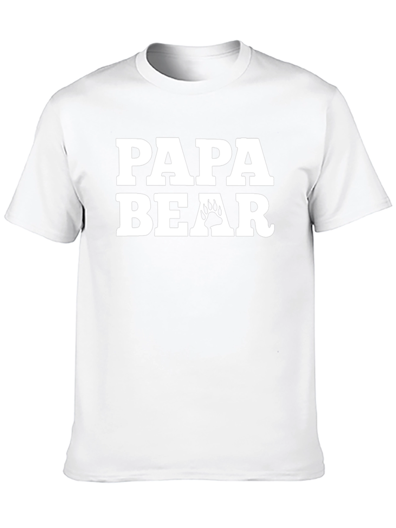 Papa Bear Graphic T-Shirt - Black Cotton Tee