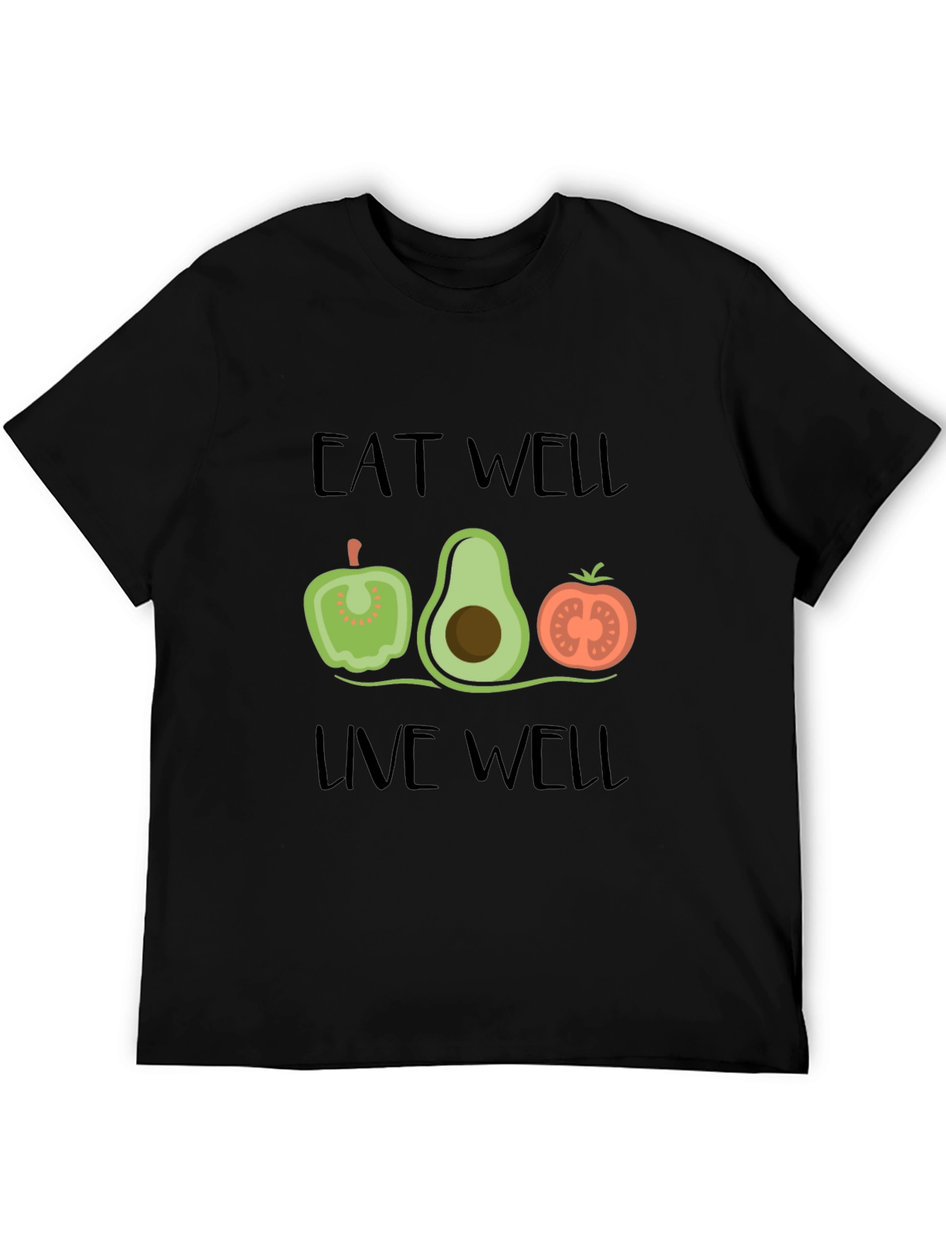 Eat Well Live Well Graphic Tee Shirt