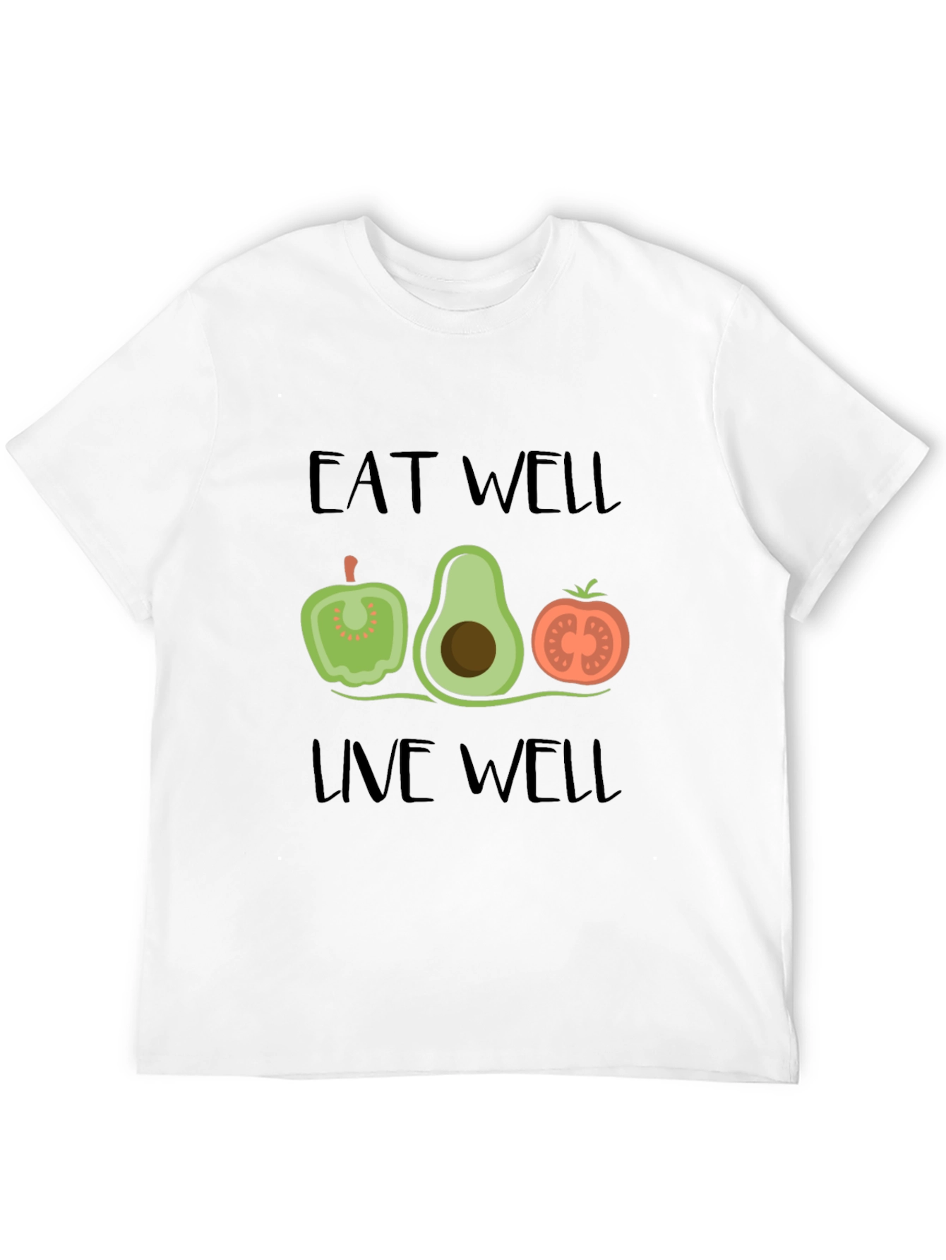 Eat Well Live Well Graphic Tee Shirt