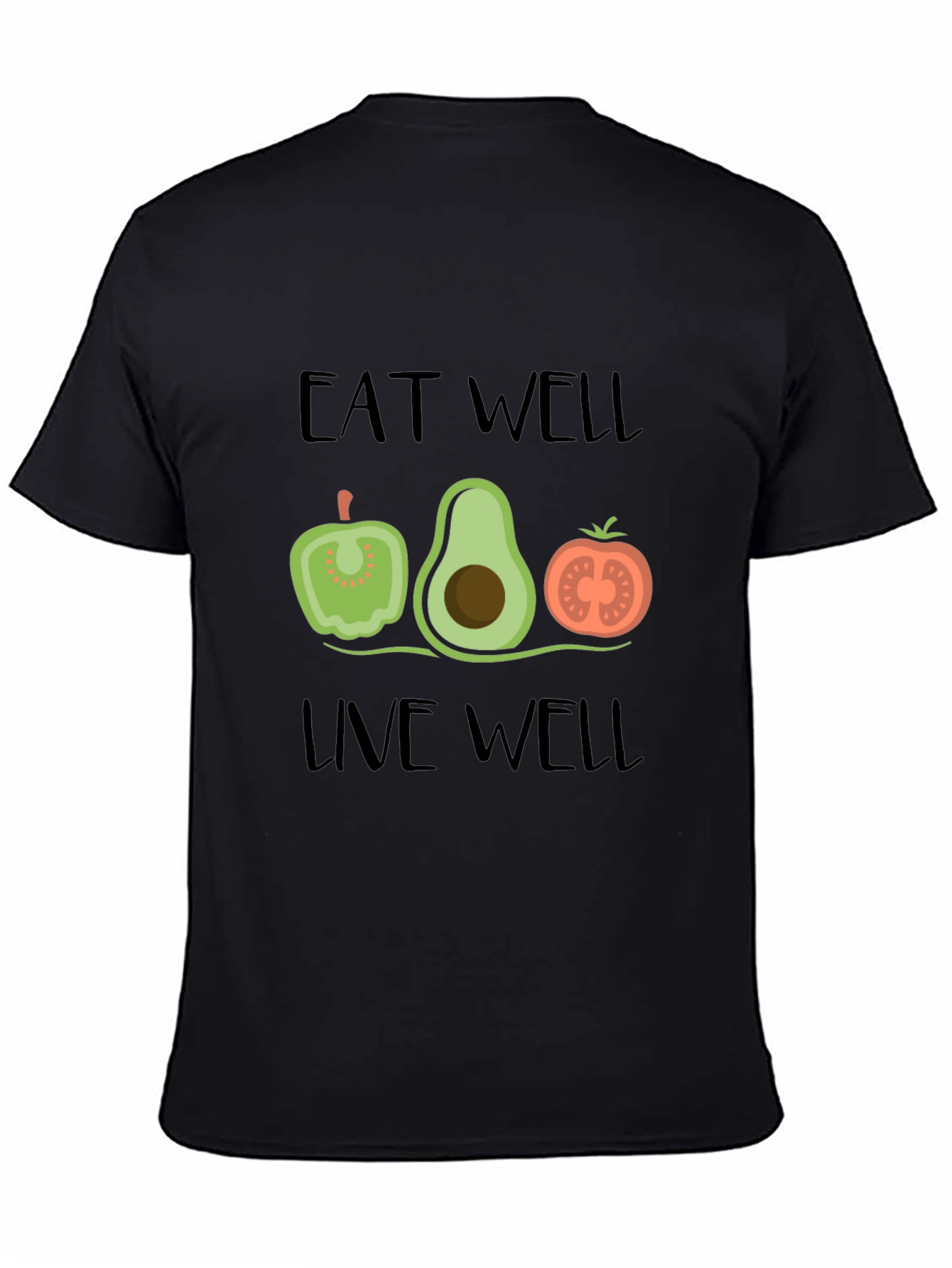 Eat Well Live Well Graphic Tee Shirt