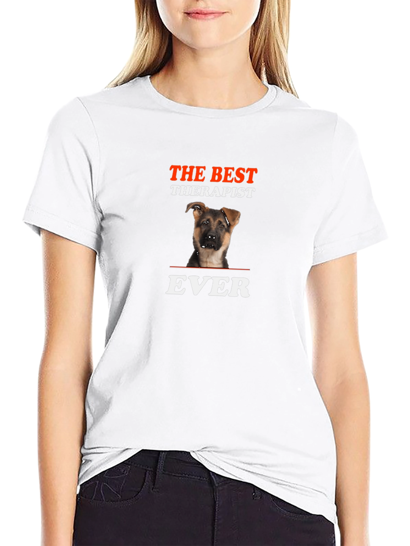 The Best Therapist Ever Dog T-Shirt