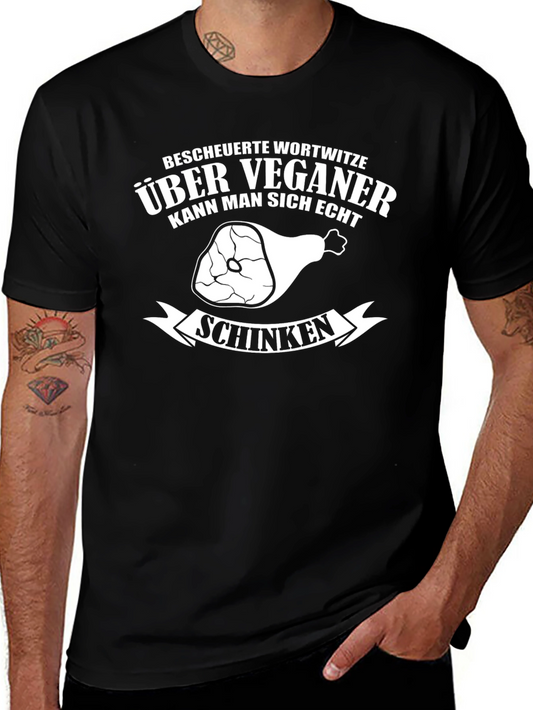 Vegan Humor T-Shirt - Funny German Pun Tee