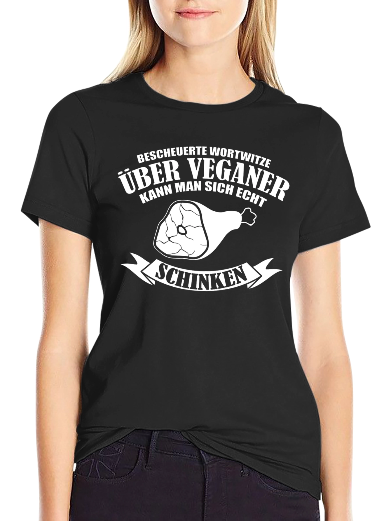 Vegan Humor T-Shirt - Funny German Pun Tee