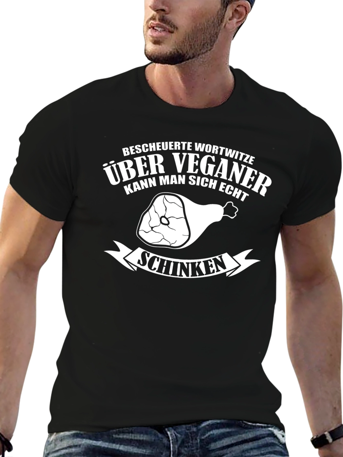 Vegan Humor T-Shirt - Funny German Pun Tee