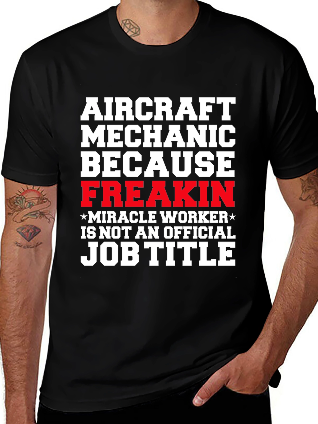 Aircraft Mechanic Funny Job Title T-Shirt