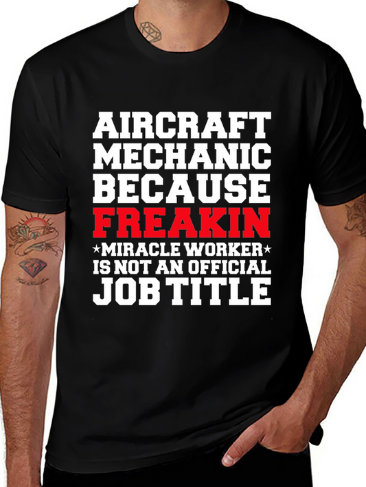 Aircraft Mechanic Funny Job Title T-Shirt