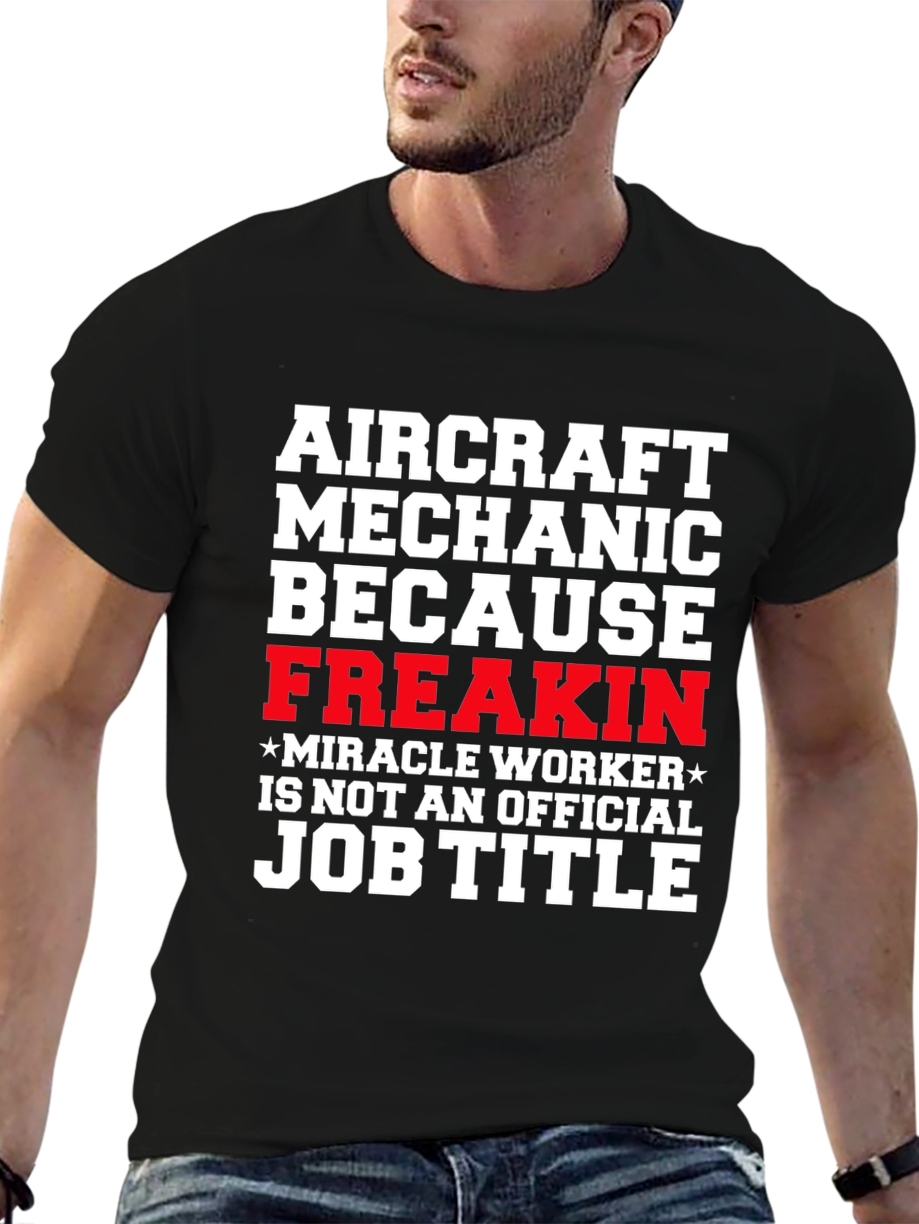 Aircraft Mechanic Funny Job Title T-Shirt