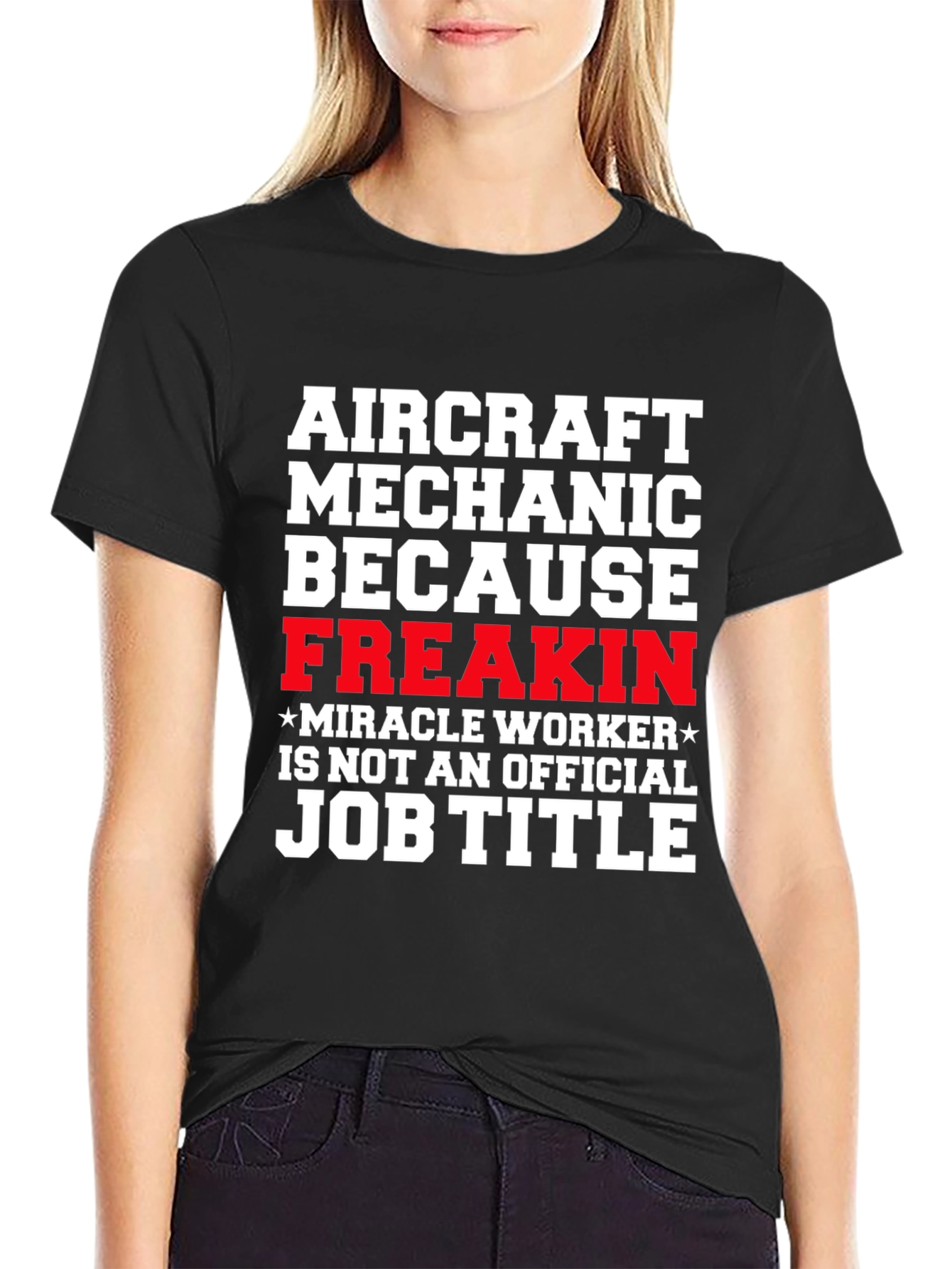 Aircraft Mechanic Funny Job Title T-Shirt
