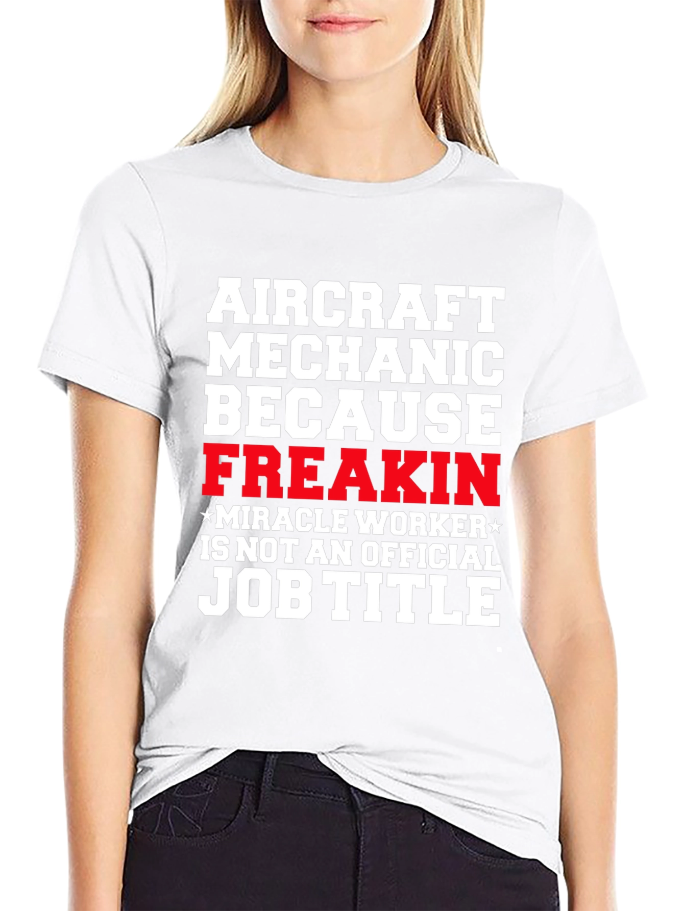 Aircraft Mechanic Funny Job Title T-Shirt