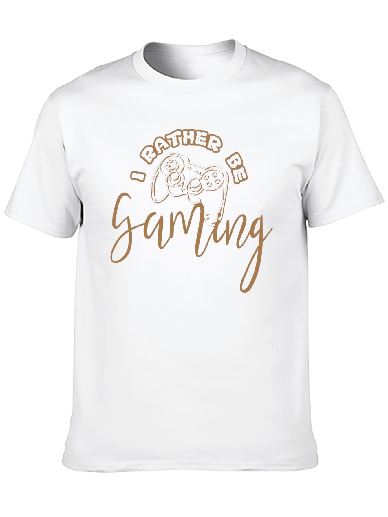 Id Rather Be Gaming Black T-Shirt