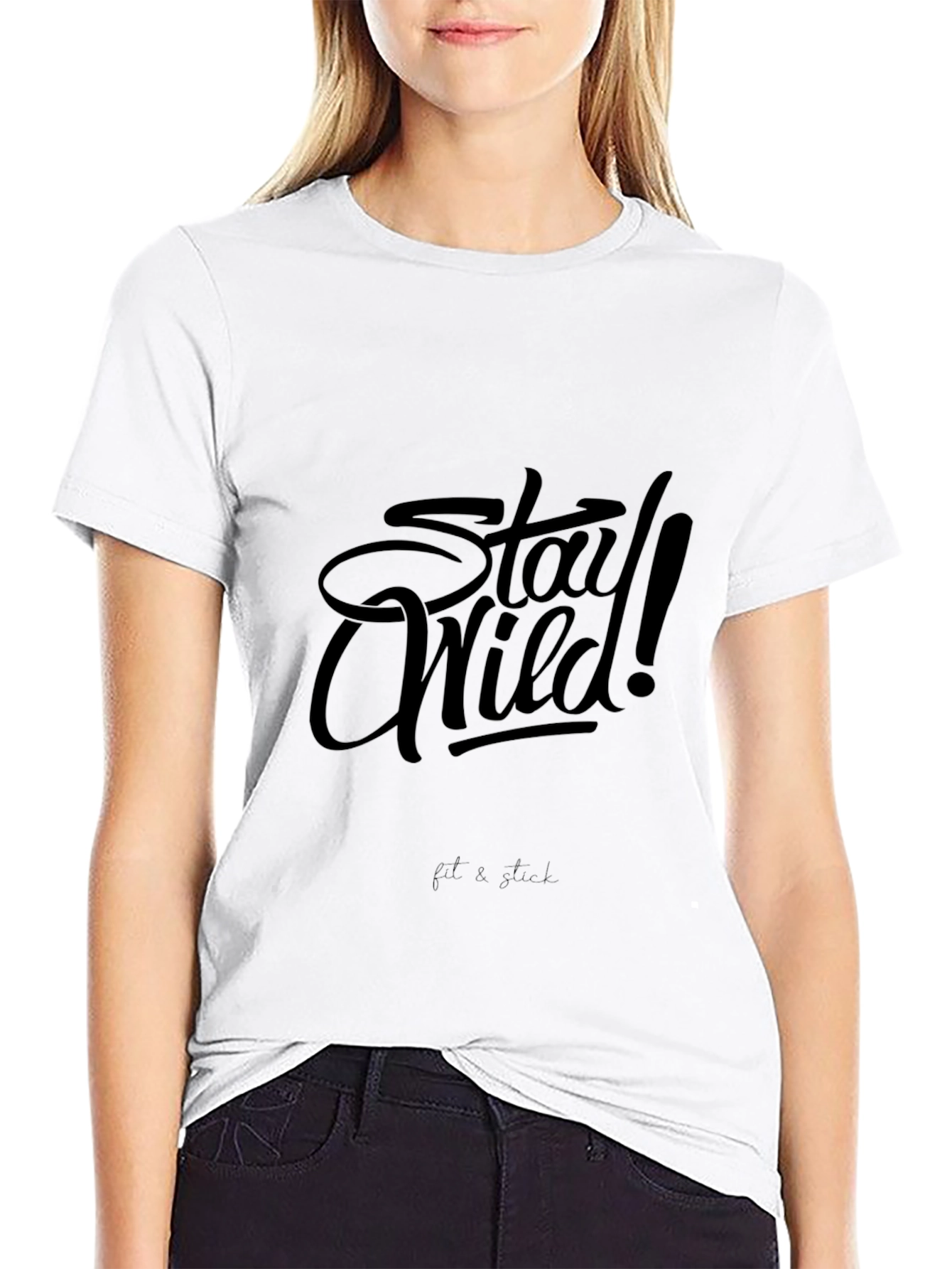 Stay Wild T-Shirt - Black