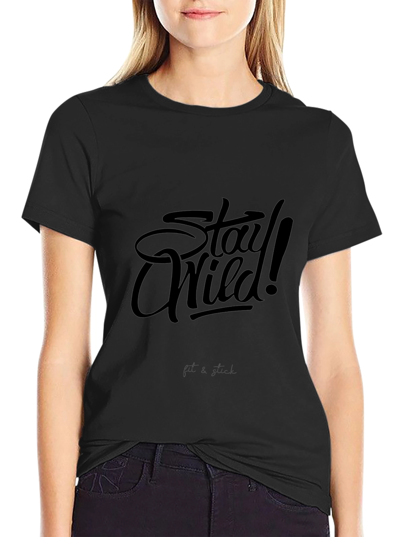 Stay Wild T-Shirt - Black