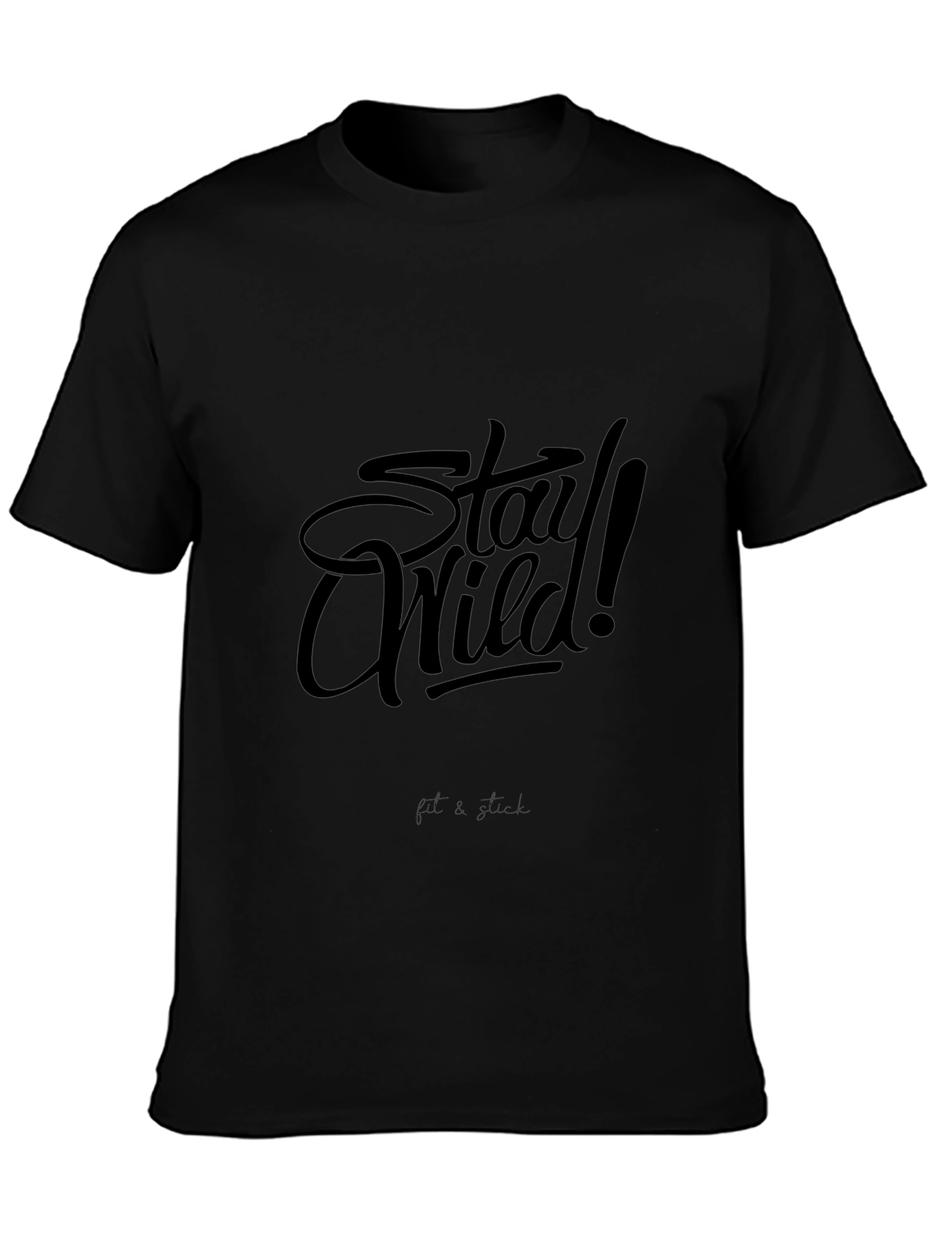 Stay Wild T-Shirt - Black