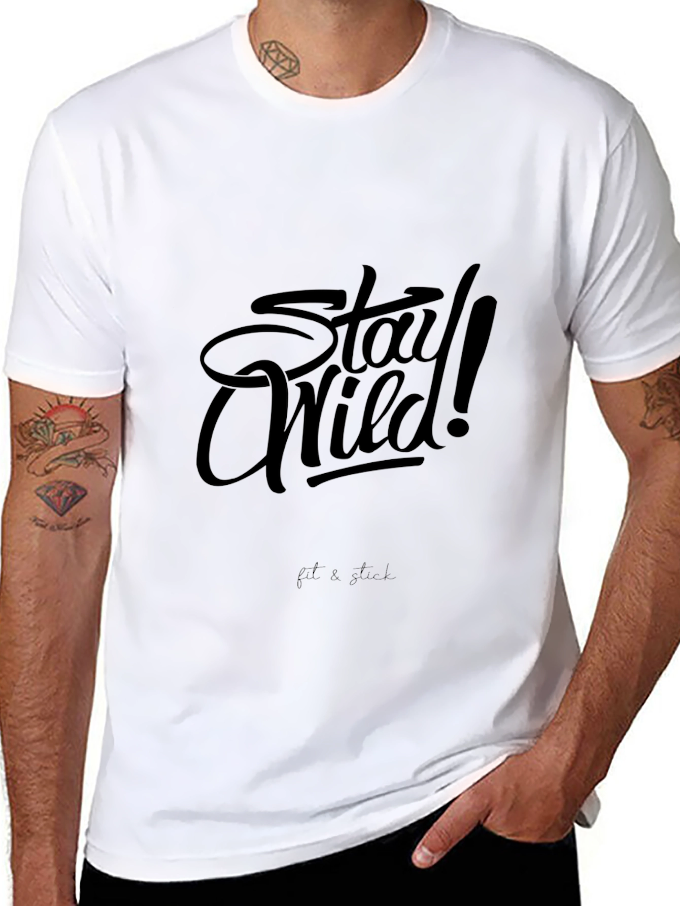 Stay Wild T-Shirt - Black