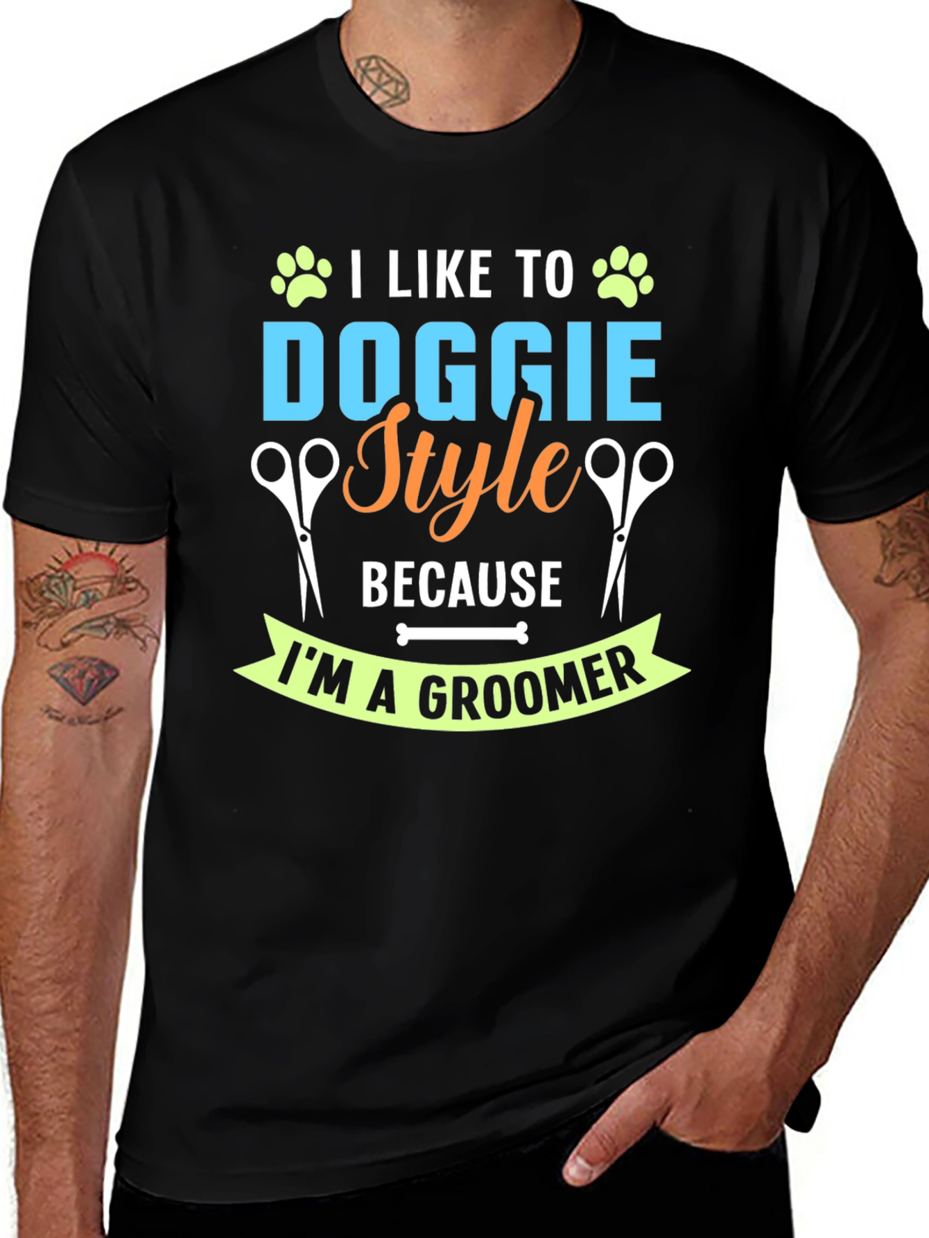 Dog Groomer T-Shirt - Doggie Style Humor
