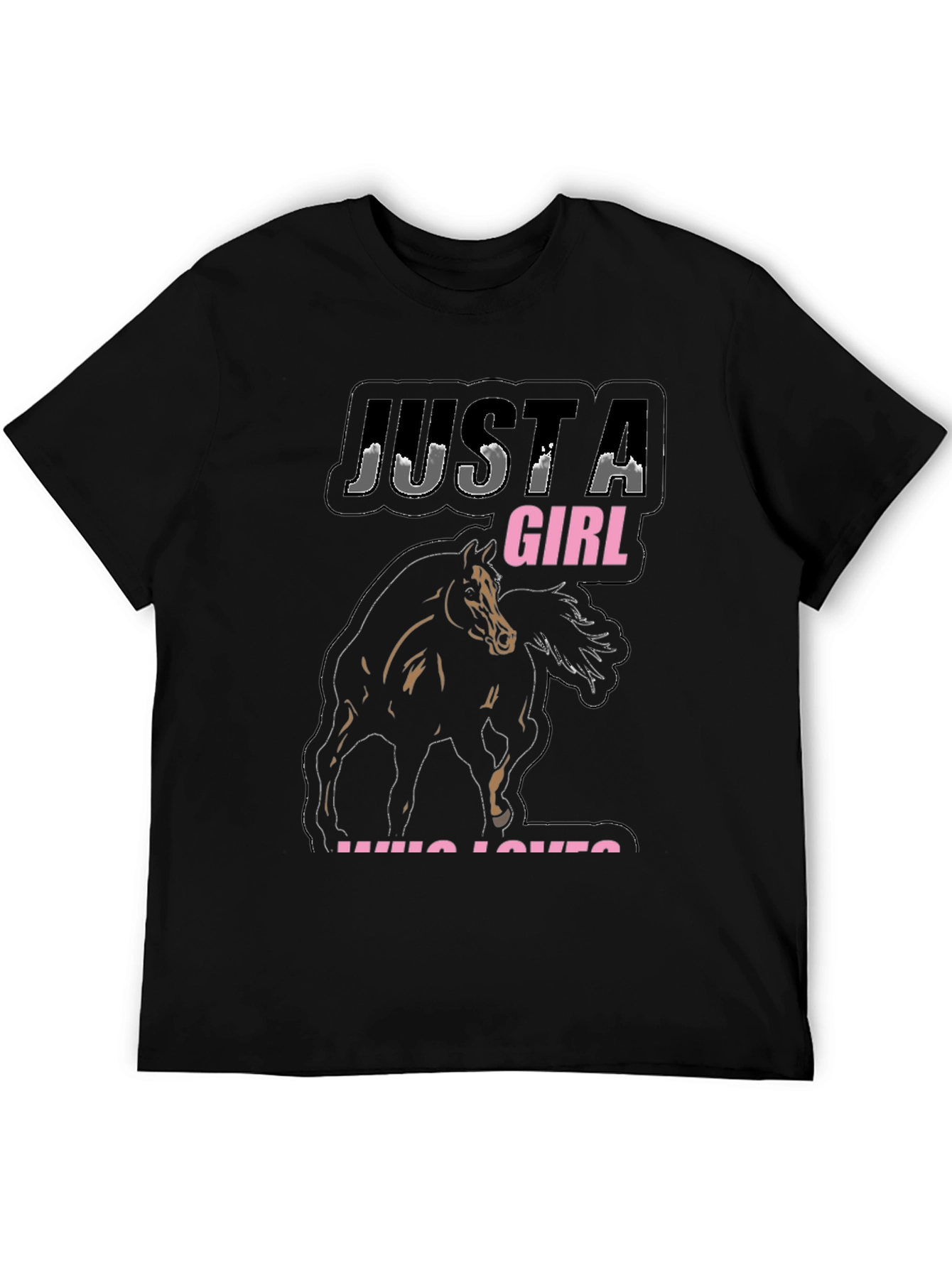 Just A Girl Who Loves Horses Graphic Tee