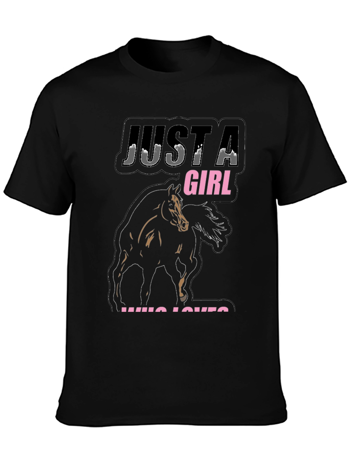 Just A Girl Who Loves Horses Graphic Tee