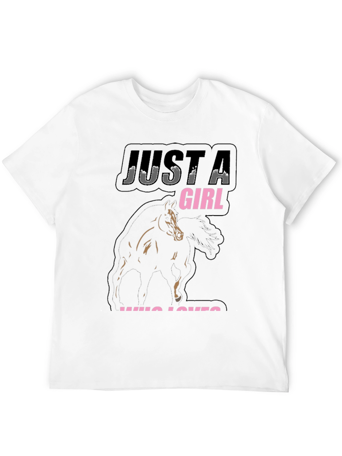 Just A Girl Who Loves Horses Graphic Tee