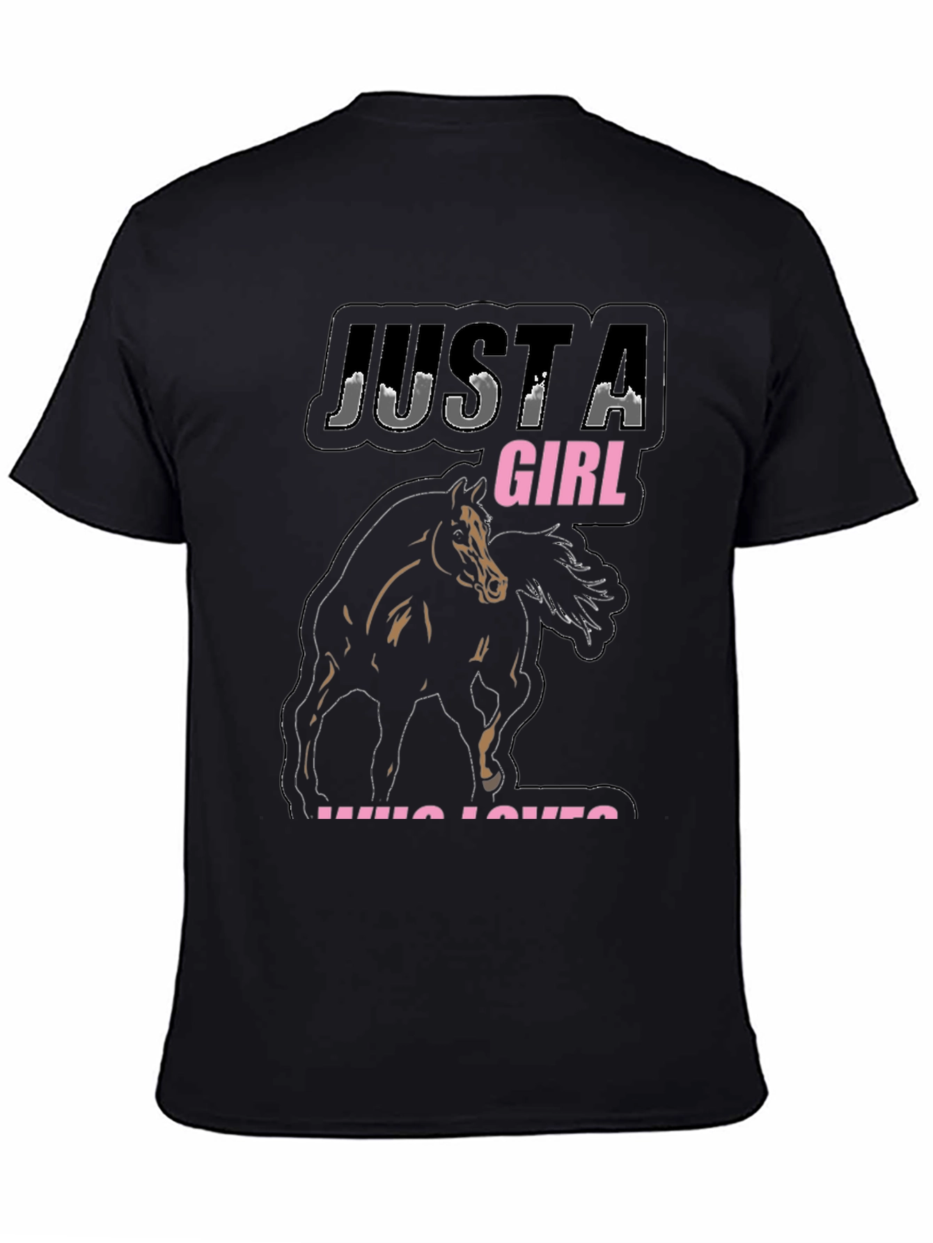 Just A Girl Who Loves Horses Graphic Tee