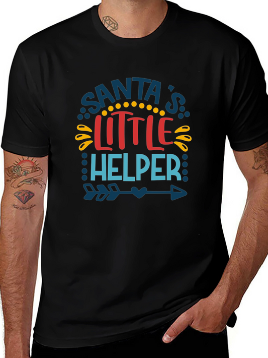 Santas Little Helper Graphic Tee