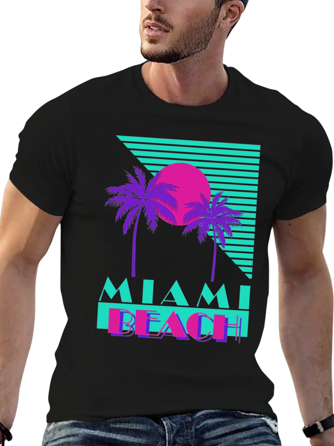 Miami Beach Retro T-Shirt