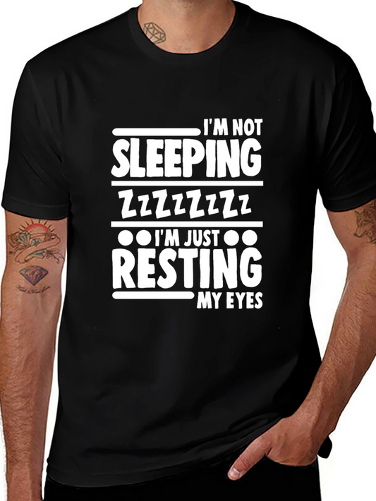 Im Not Sleeping Resting My Eyes Black T-Shirt
