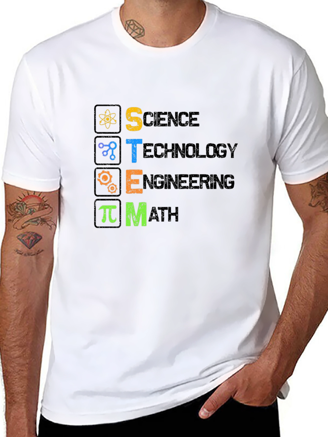 STEM Science Tech Engineering Math T-Shirt