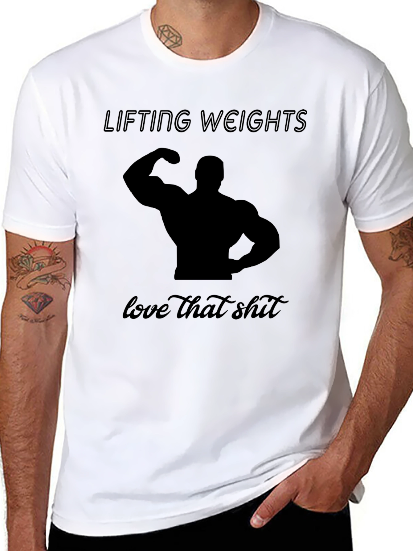 Lifting Weights T-Shirt - Gym Motivation Tee