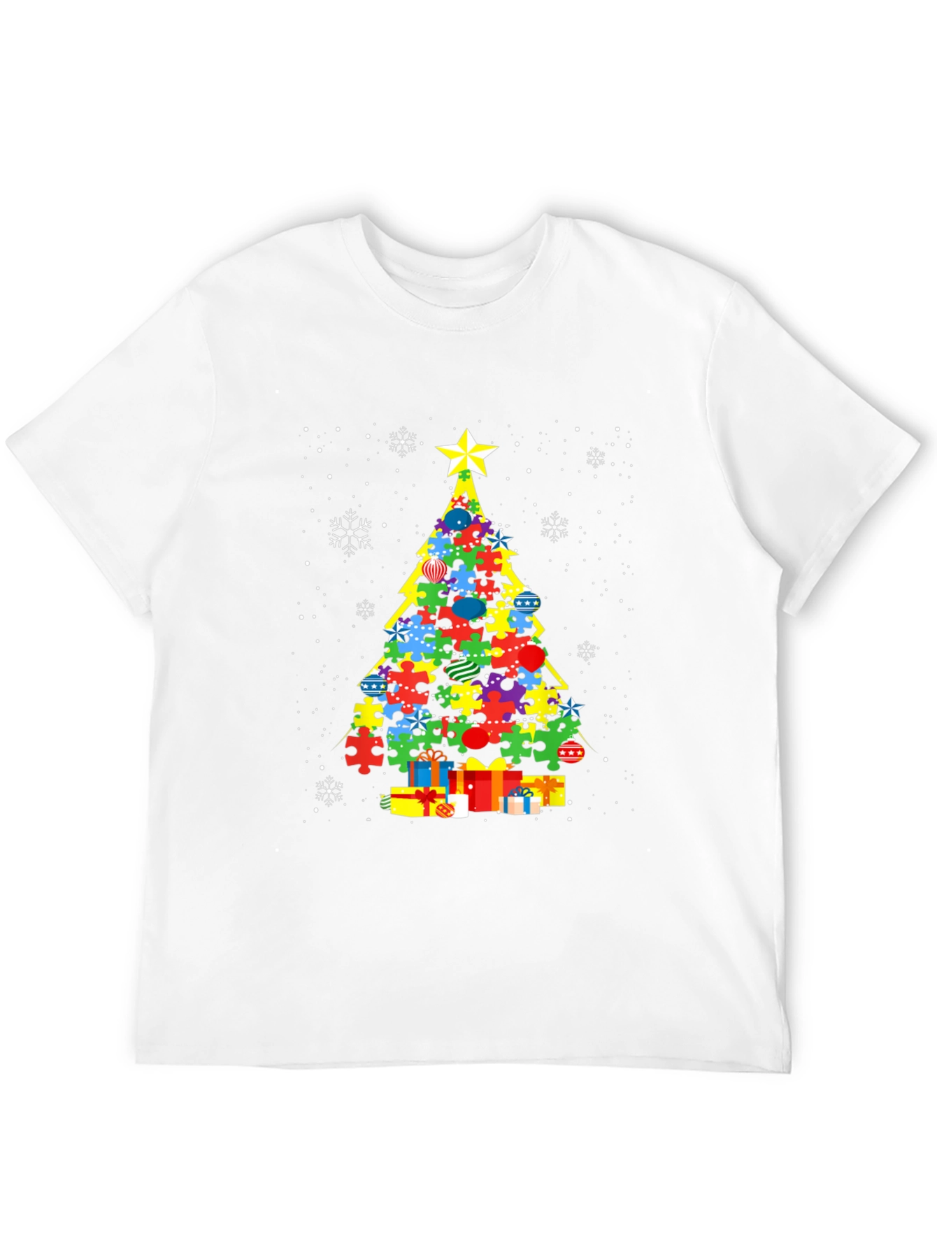 Autism Awareness Christmas Tree T-Shirt