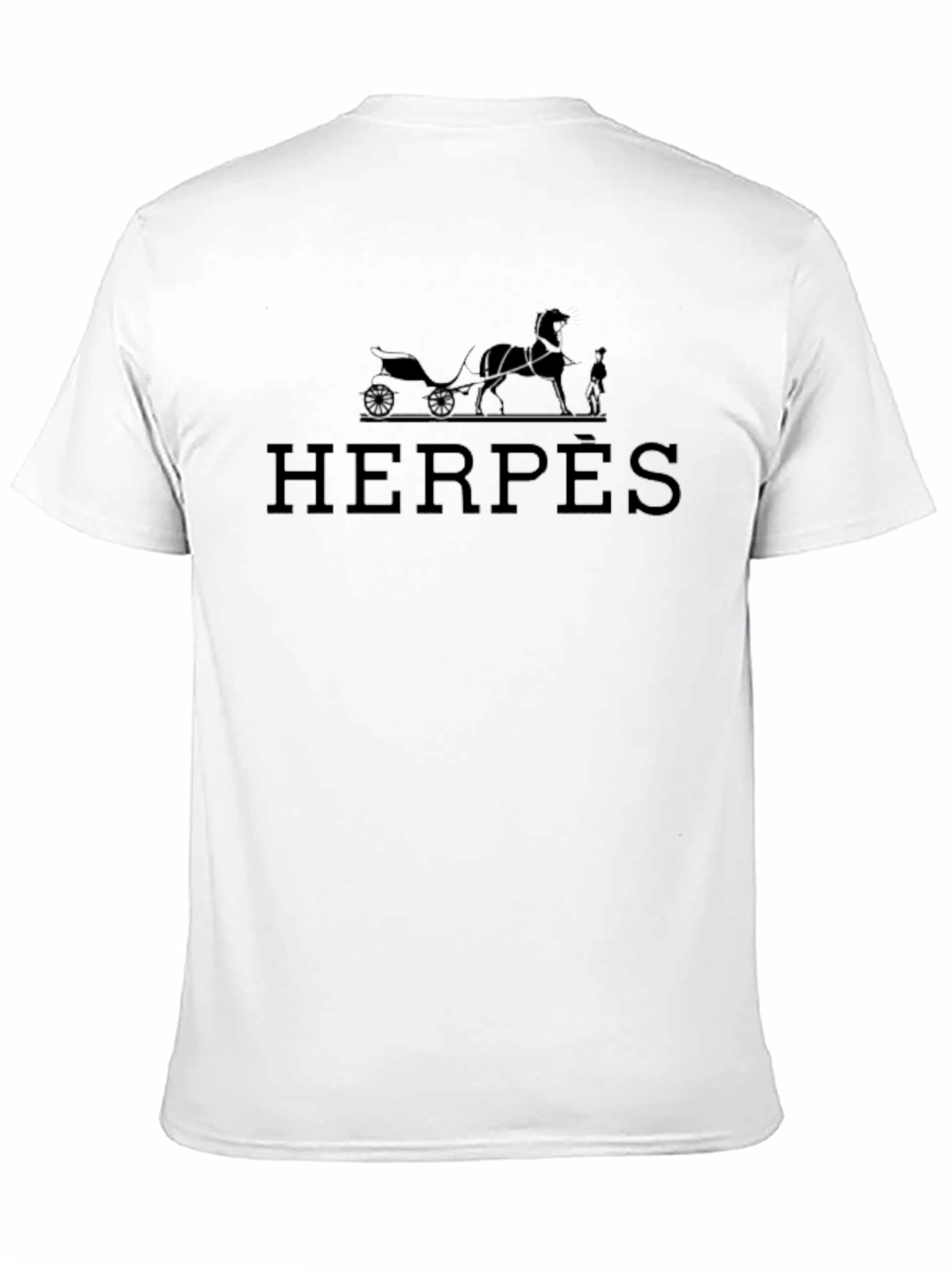 Funny HERPÈS Spoof Graphic T-Shirt