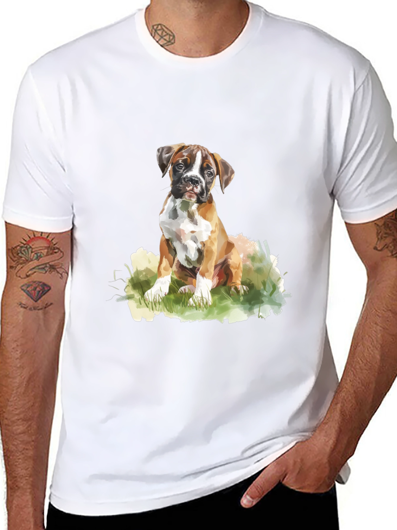 Boxer Puppy T-Shirt: Cute Dog Lover Tee