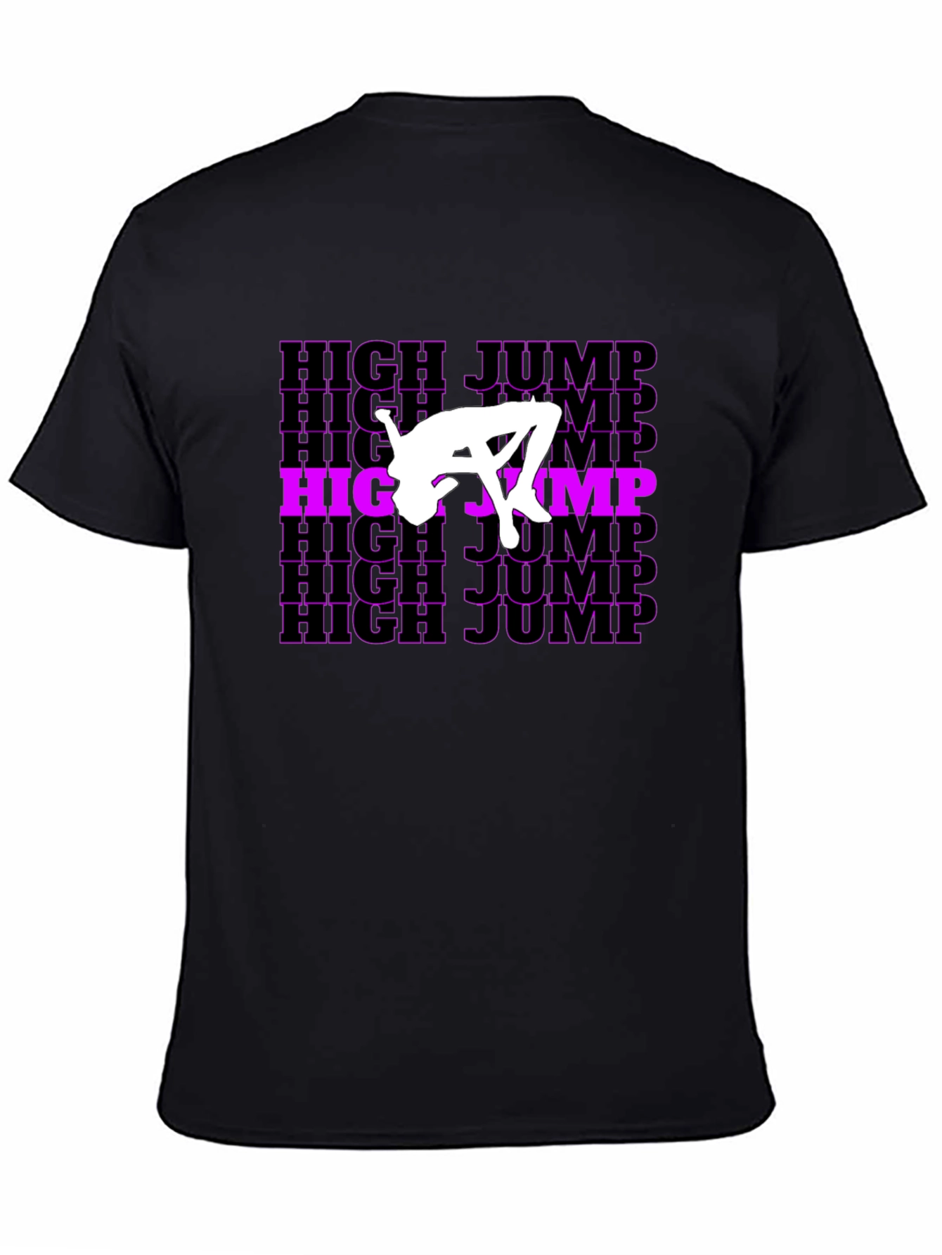 High Jump Graphic T-Shirt - Black Cotton Tee