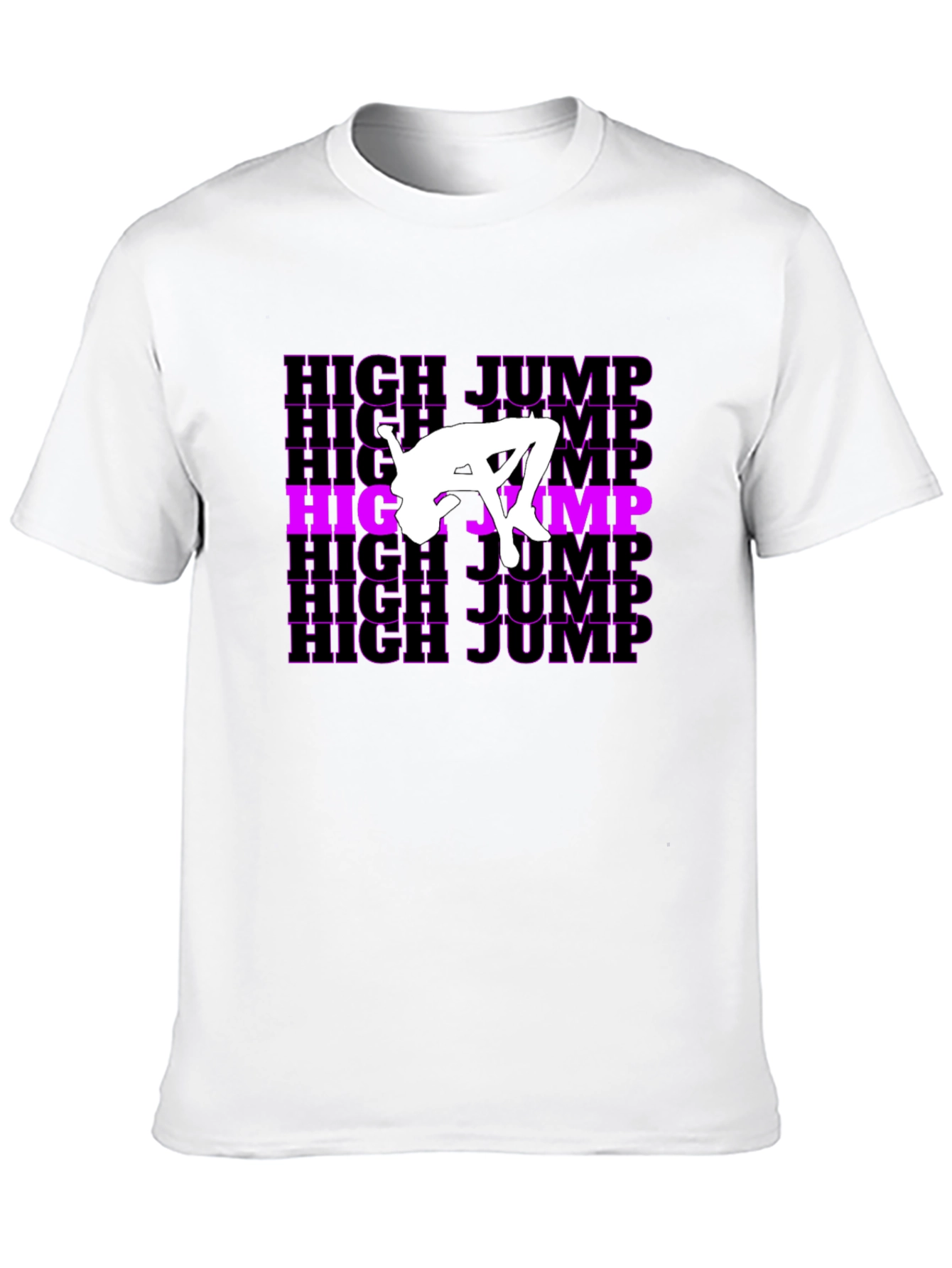 High Jump Graphic T-Shirt - Black Cotton Tee