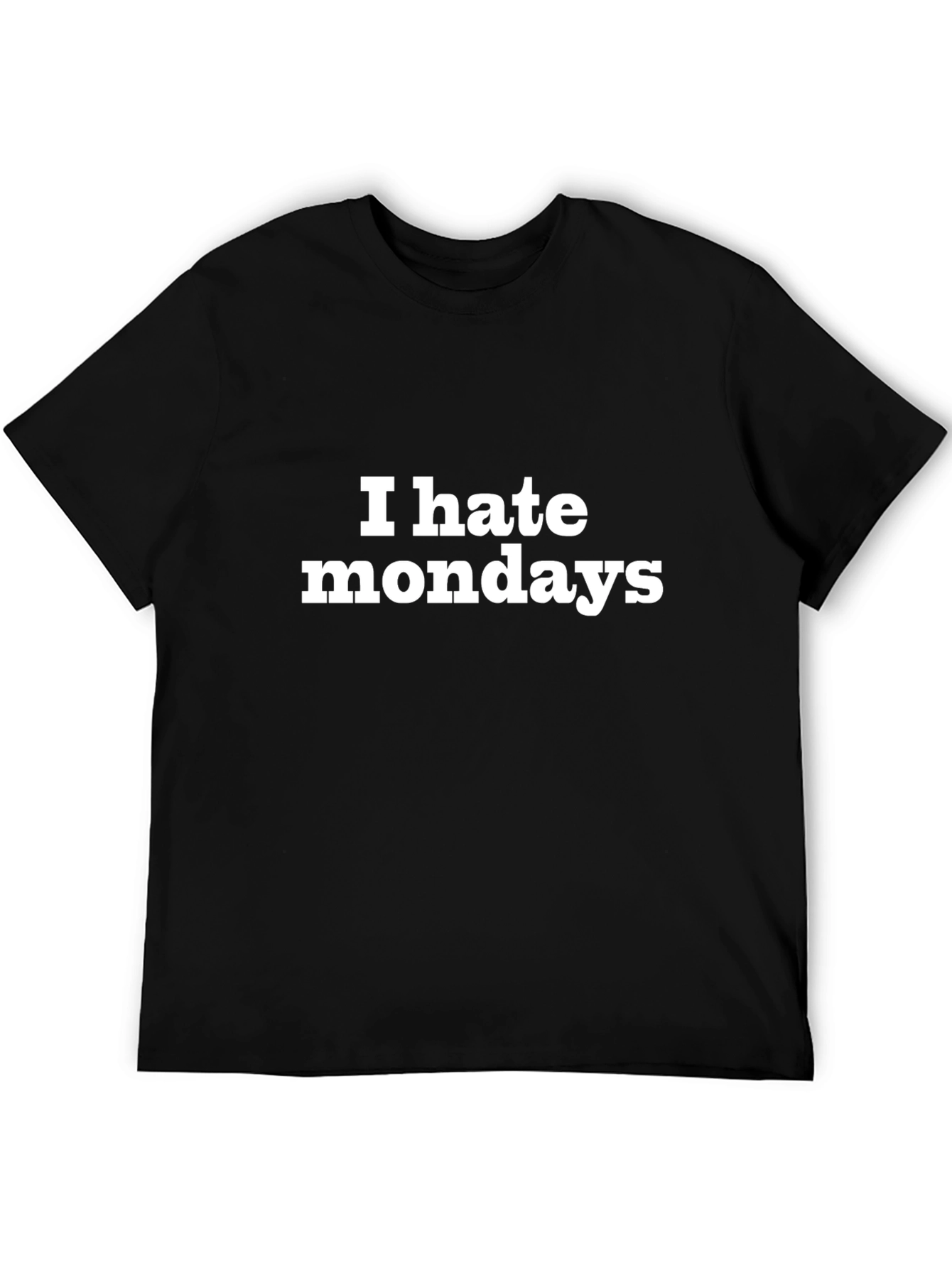I Hate Mondays Graphic Tee - Black Cotton