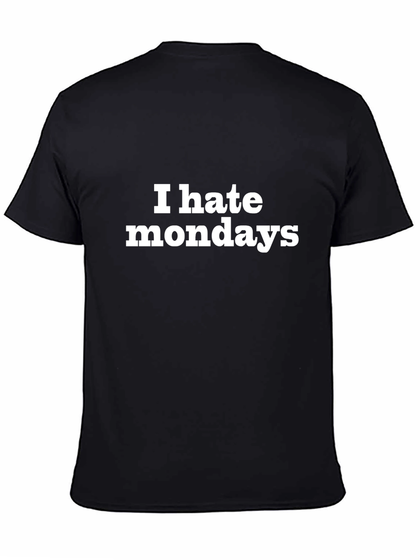 I Hate Mondays Graphic Tee - Black Cotton